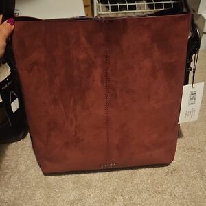Stylish Brown Suede Men's Bag